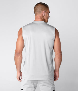 Born Tough Momentum Sleeveless Athletic T-Shirt For Men Steel Gray