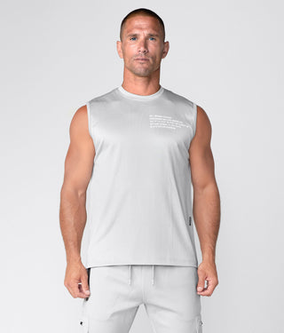 Born Tough Momentum Sleeveless Athletic T-Shirt For Men Steel Gray