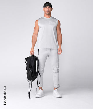Born Tough Momentum Sleeveless Crossfit T-Shirt For Men Steel Gray