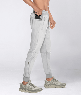 Born Tough Momentum Zipper Crossfit Jogger Pants For Men Grey