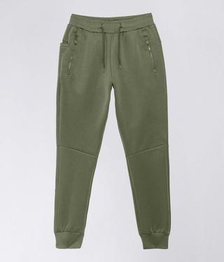 Born Tough Momentum Zipper Running Jogger Pants For Men Military Green