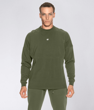 600 . Viscose Regular-Fit Over Size Shirt - Military Green