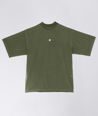 Born Tough Short Sleeve Over Size Crossfit Shirt For Men Military Green