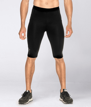 Born Tough Men's Compression Crossfit Shorts Black