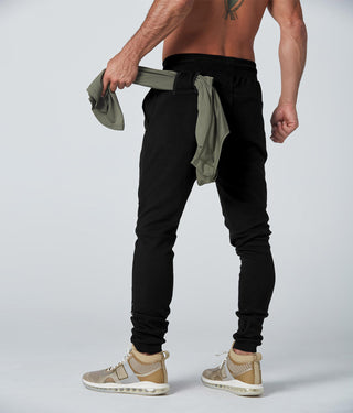 2200 . Viscose Fitted Jogger - Black