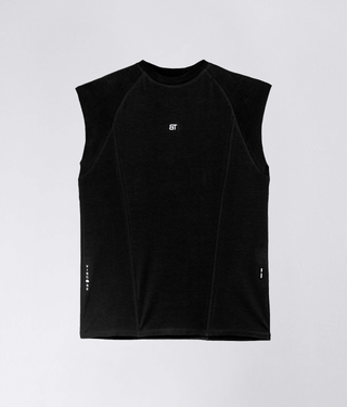 950 . Viscose Regular-Fit Shoulder Drop T-Shirt - Black