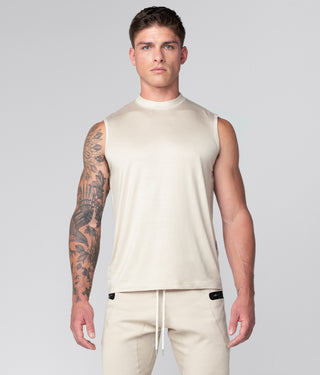 Born Tough Stone Curved Hems Sleeveless Athletic Shirt For Men